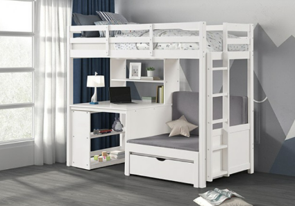 Mathew Twin/Twin Loft Bunk Bed